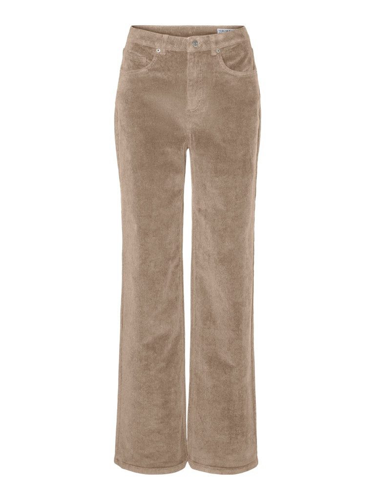 Vero Moda Chinos VMTESSA HR WIDE CORDUROY PANTS GA N Silver Mink günstig online kaufen