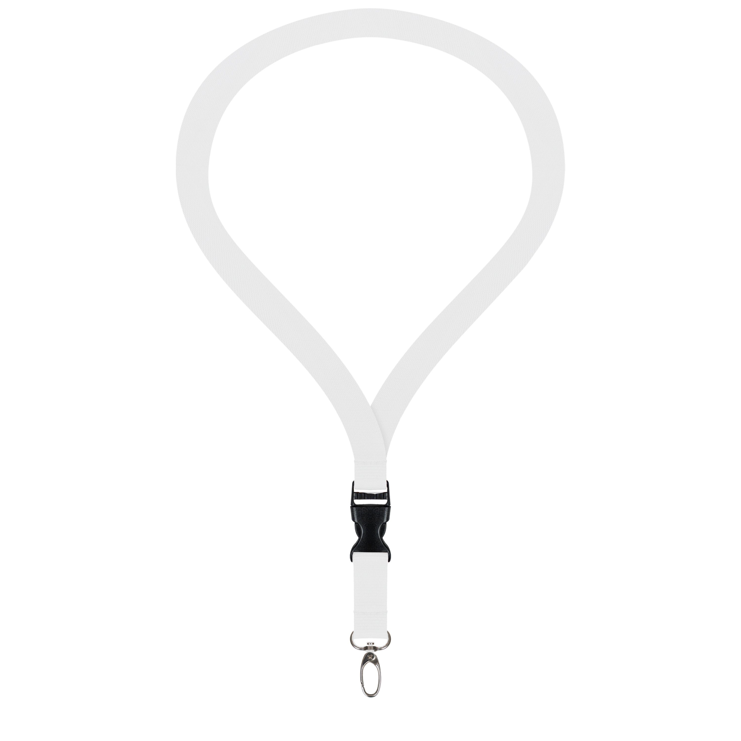 WEBBOMB Schlüsselanhänger 3x Lanyard unbedruckt Schlüsselbänder Schlüsselband Umhängeband 20 mm