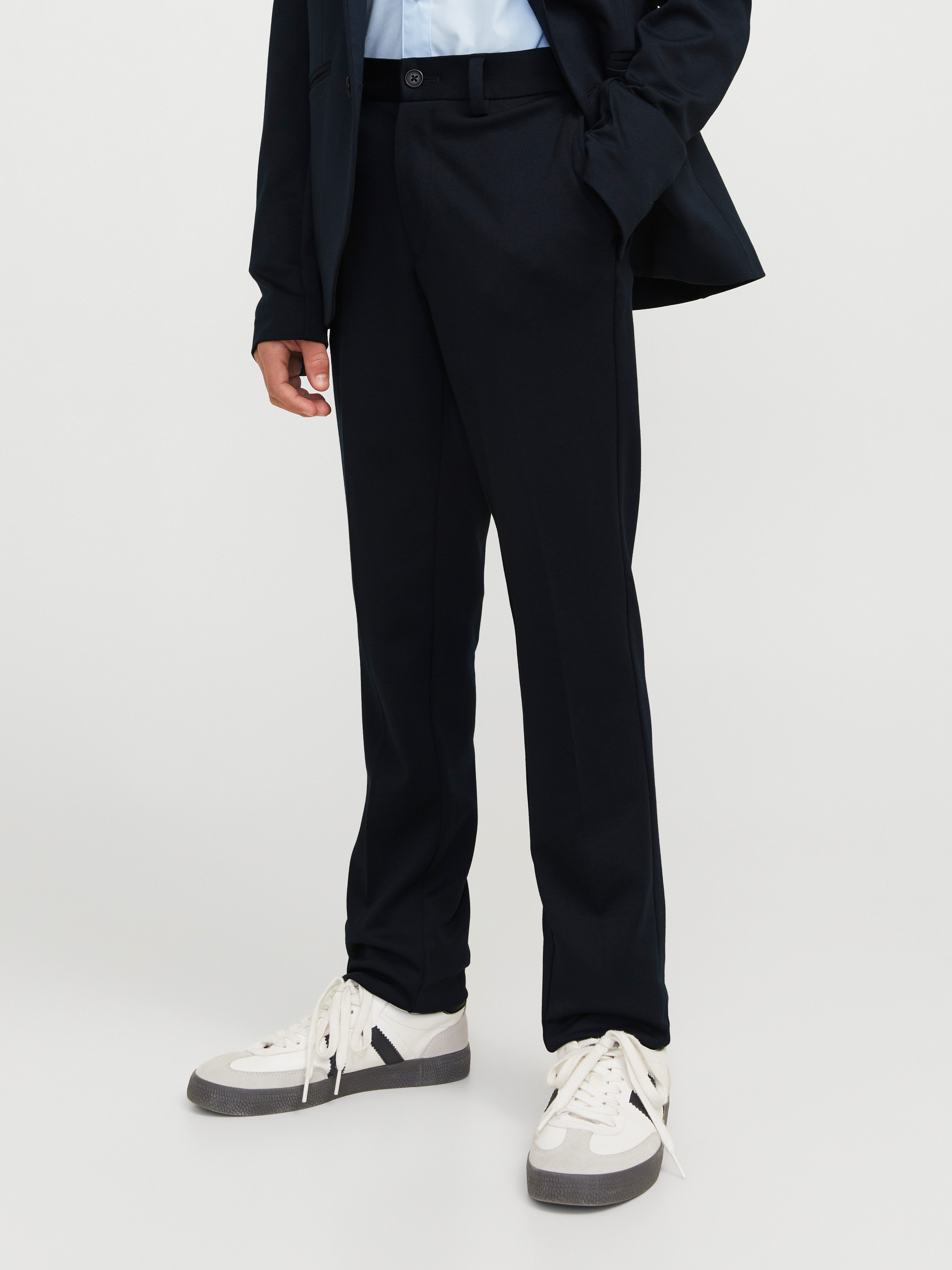 Jack & Jones Junior Anzughose JJEJAXON bietet Komfort durch elastische Passform unifarben, modisch, slim fit, Web