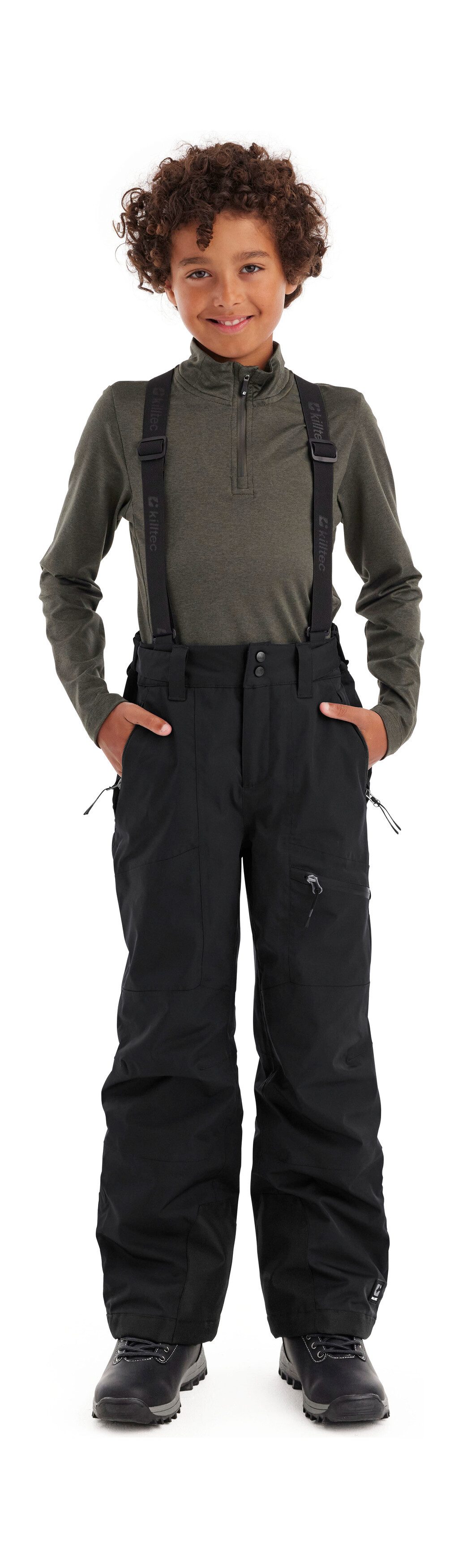 Killtec Skihose Boys Skihose 242 Wasserdichte Skihose mit abnehmbarem Latz und verstellbarem Bund
