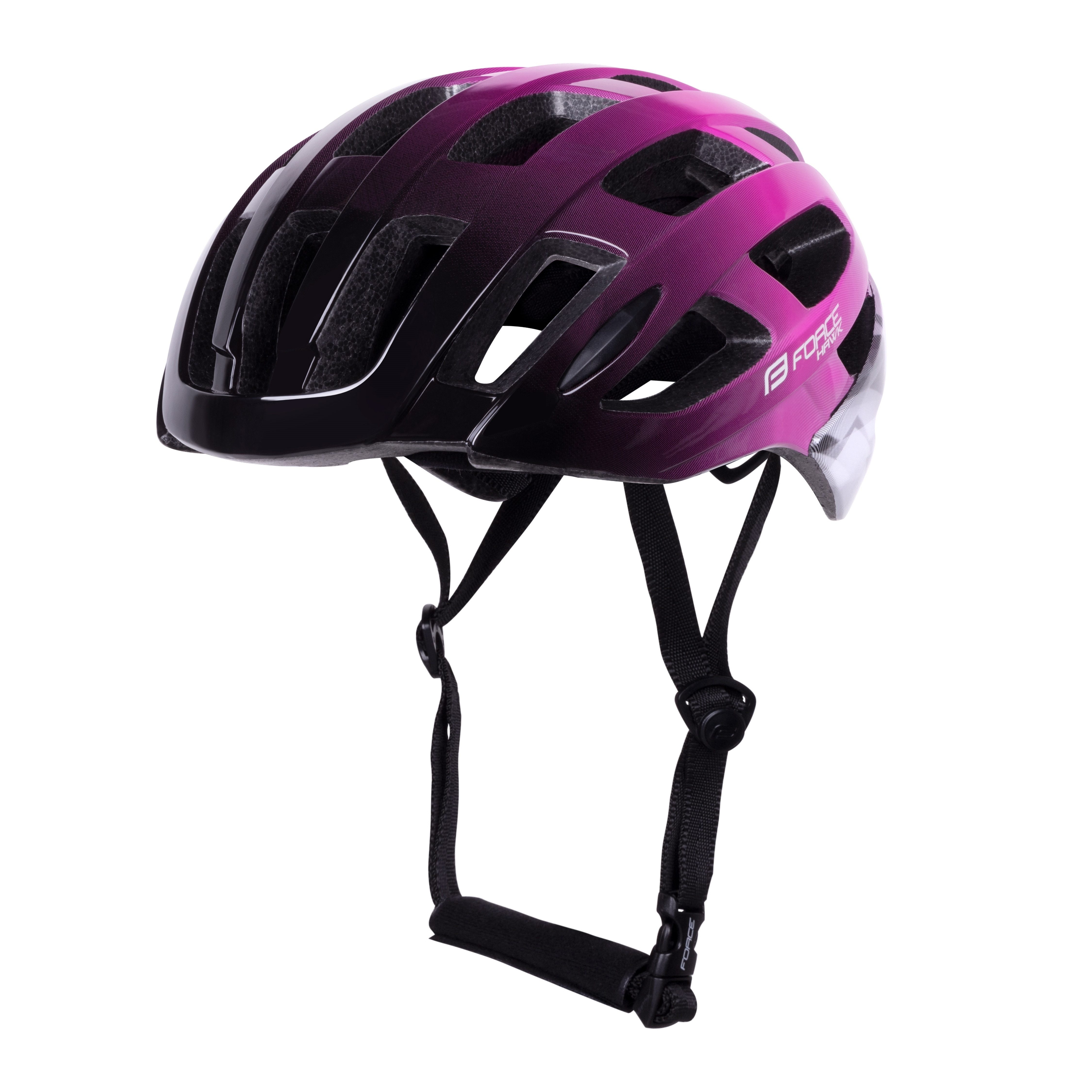 FORCE Fahrradhelm Helm FORCE HAWK schwarzpink L - XL %%Sale%%