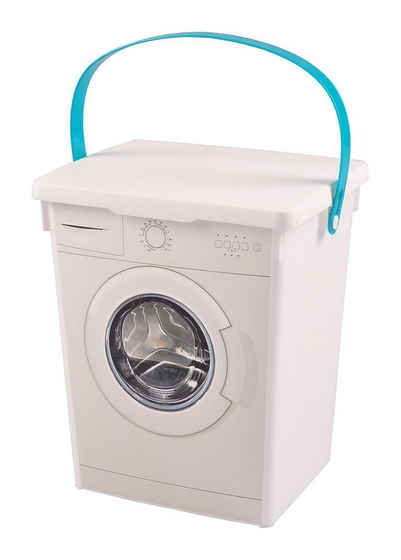 Jelenia Plast Aufbewahrungsbox Waschpulverbox Waschmittelbox Eimer 5 Liter Waschmitteldose Waschmitte
