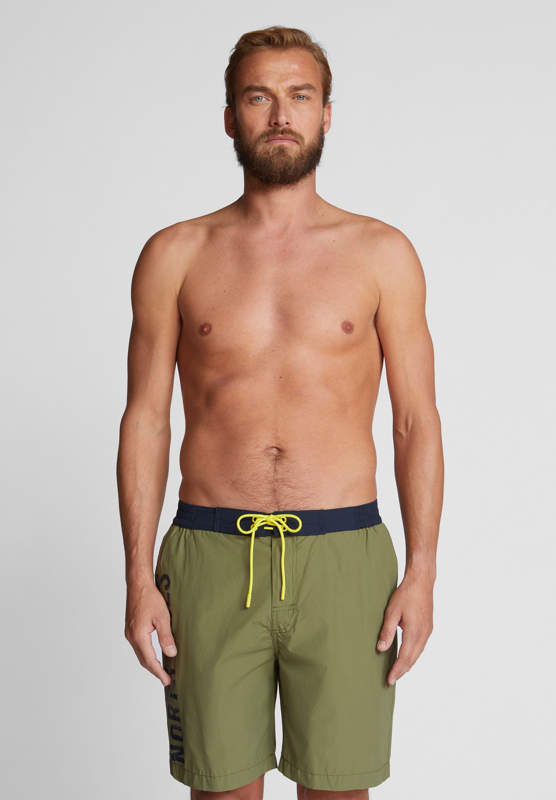 North Sails Badeshorts Badeshorts mit Schriftzug