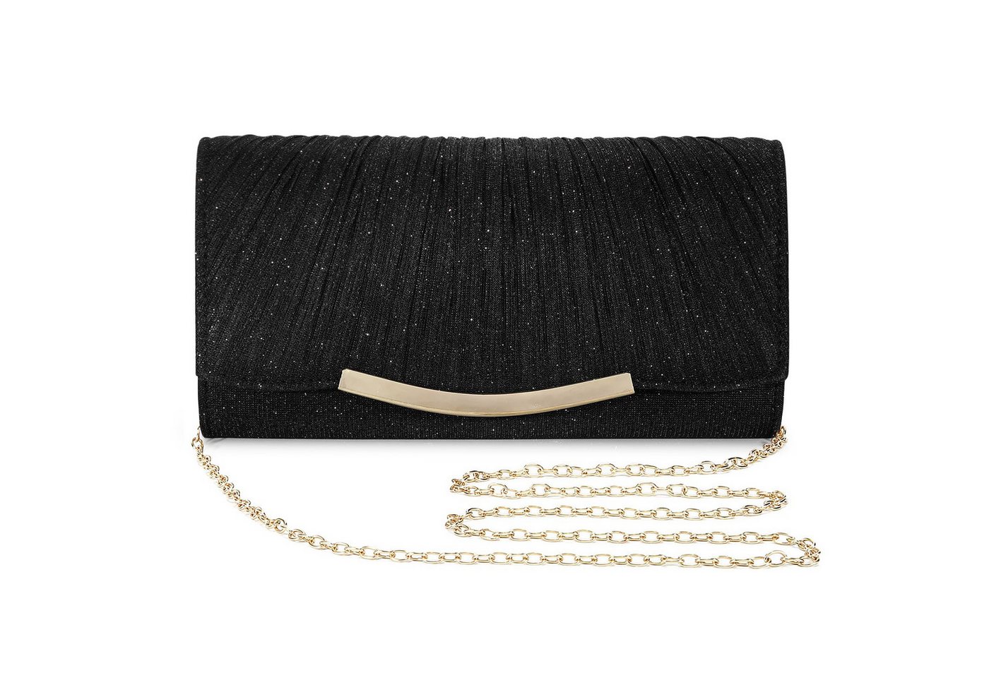 nsihing Abendtasche Damen Glitzer Abendtasche Umschlag Clutch Kette Abnehmbar,Clutch, Damen-Abendtasche / Umhängetasche / Hochzeitstasche