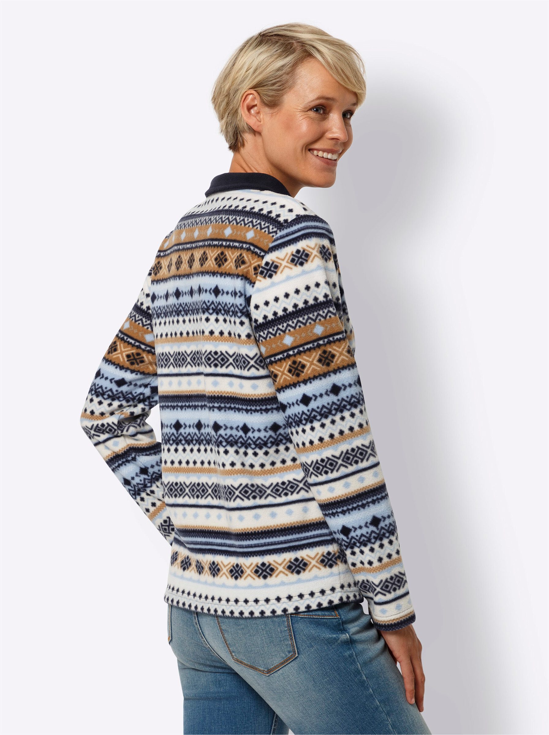 Sieh an! Fleeceshirt Fleeceshirt . Länge ca. 66 cm