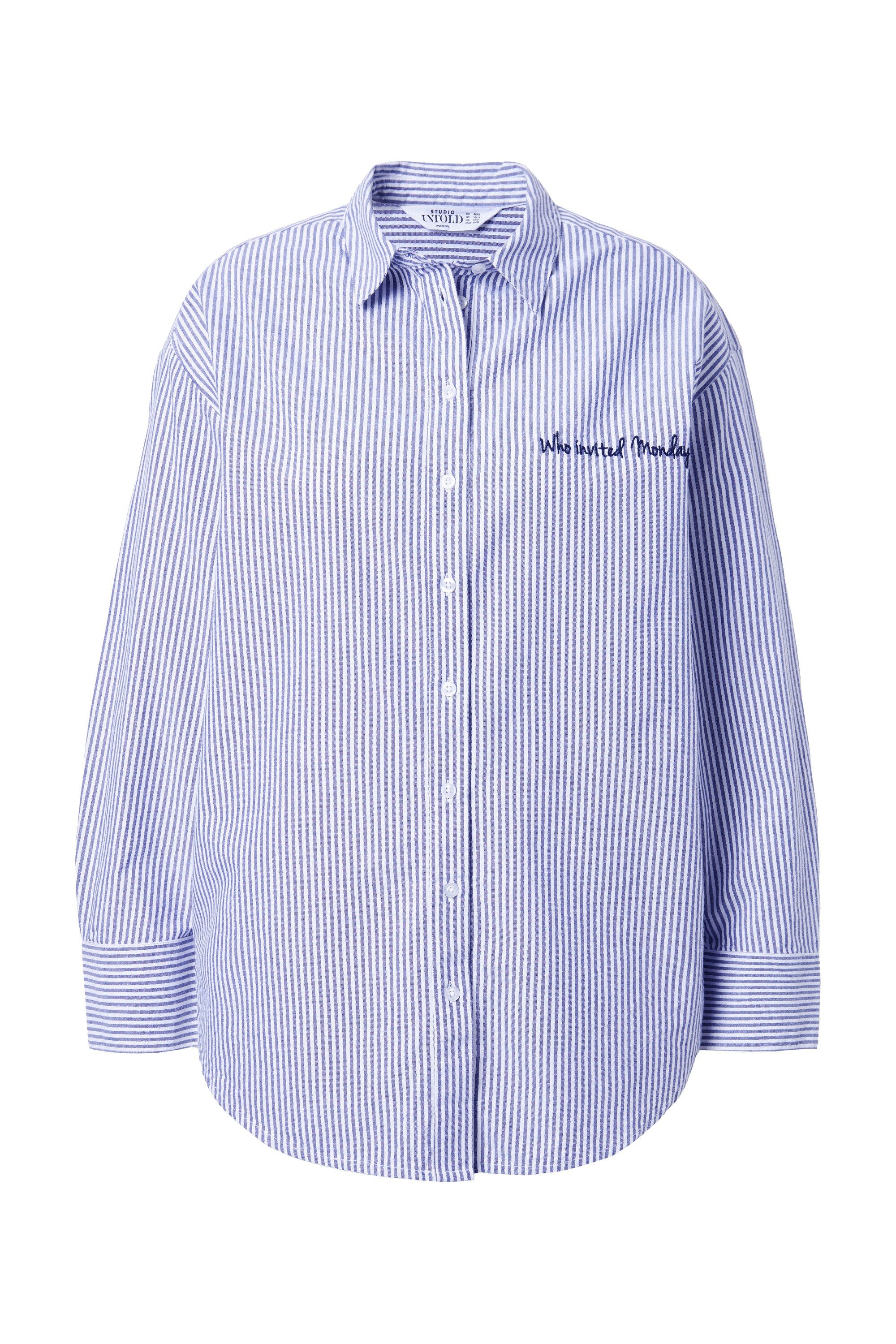 Studio Untold Hemdbluse Hemdbluse oversized Streifen günstig online kaufen