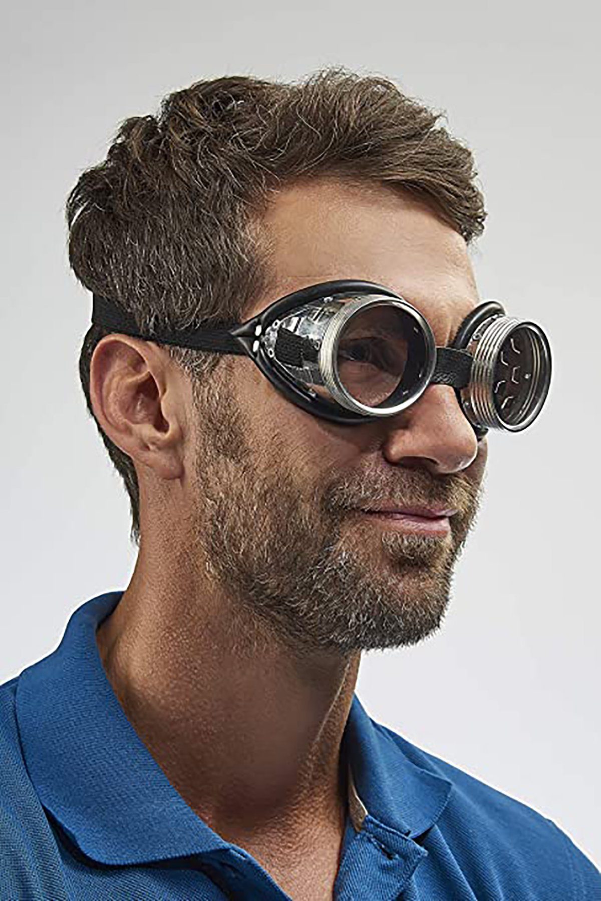 vidaXL Arbeitsschutzbrille Splitterschutzbrille mit elastischem transparent Kopfband, 14,5x5x5cm