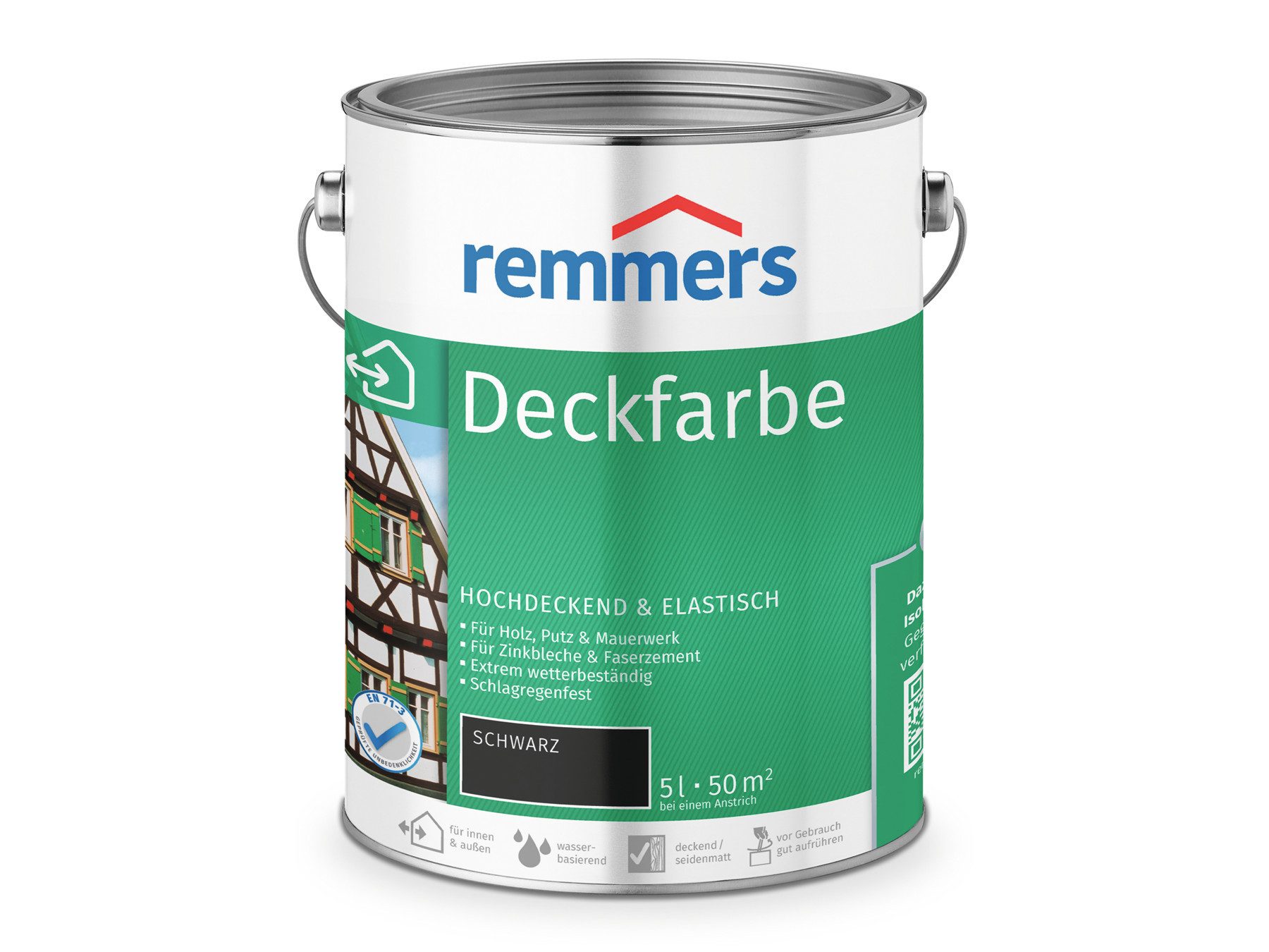 Remmers Wetterschutzfarbe Deckfarbe anthrazitgrau (RAL 7016) 5 Liter