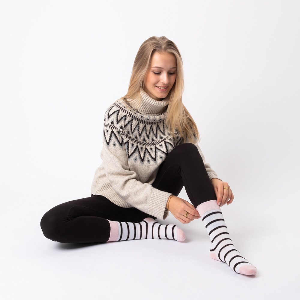 OCCULTO Basicsocken Damen Baumwollsocken 10er Pack (Modell: Lotte) (10-Paar)