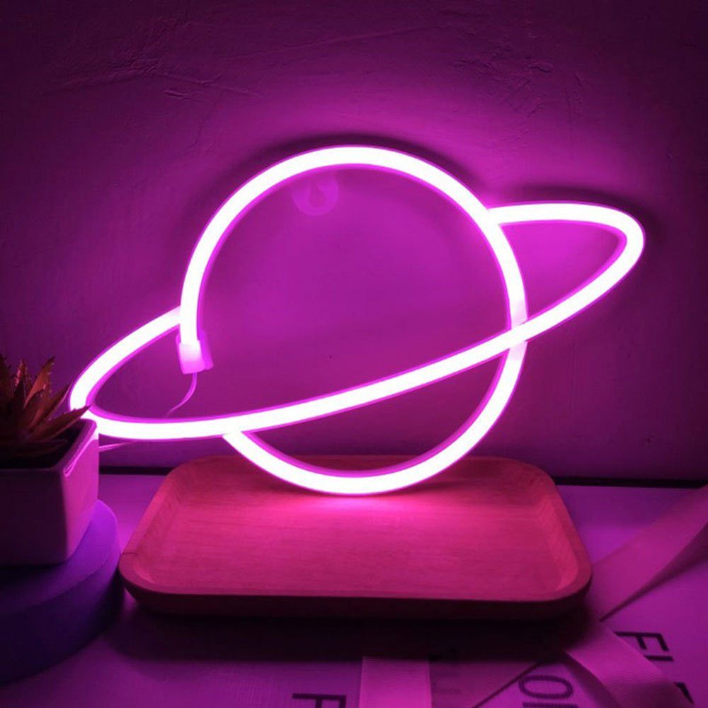 Rosnek LED Dekolicht Planet Moon, für Wand Shop Schlafzimmer Bar Party Weih günstig online kaufen