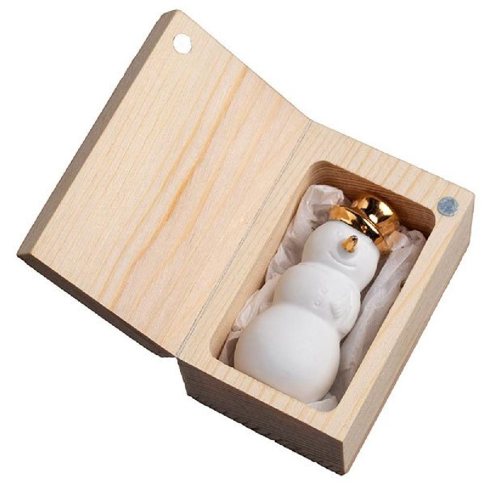 Räder Dekofigur Design Glückskästchen Schneemann