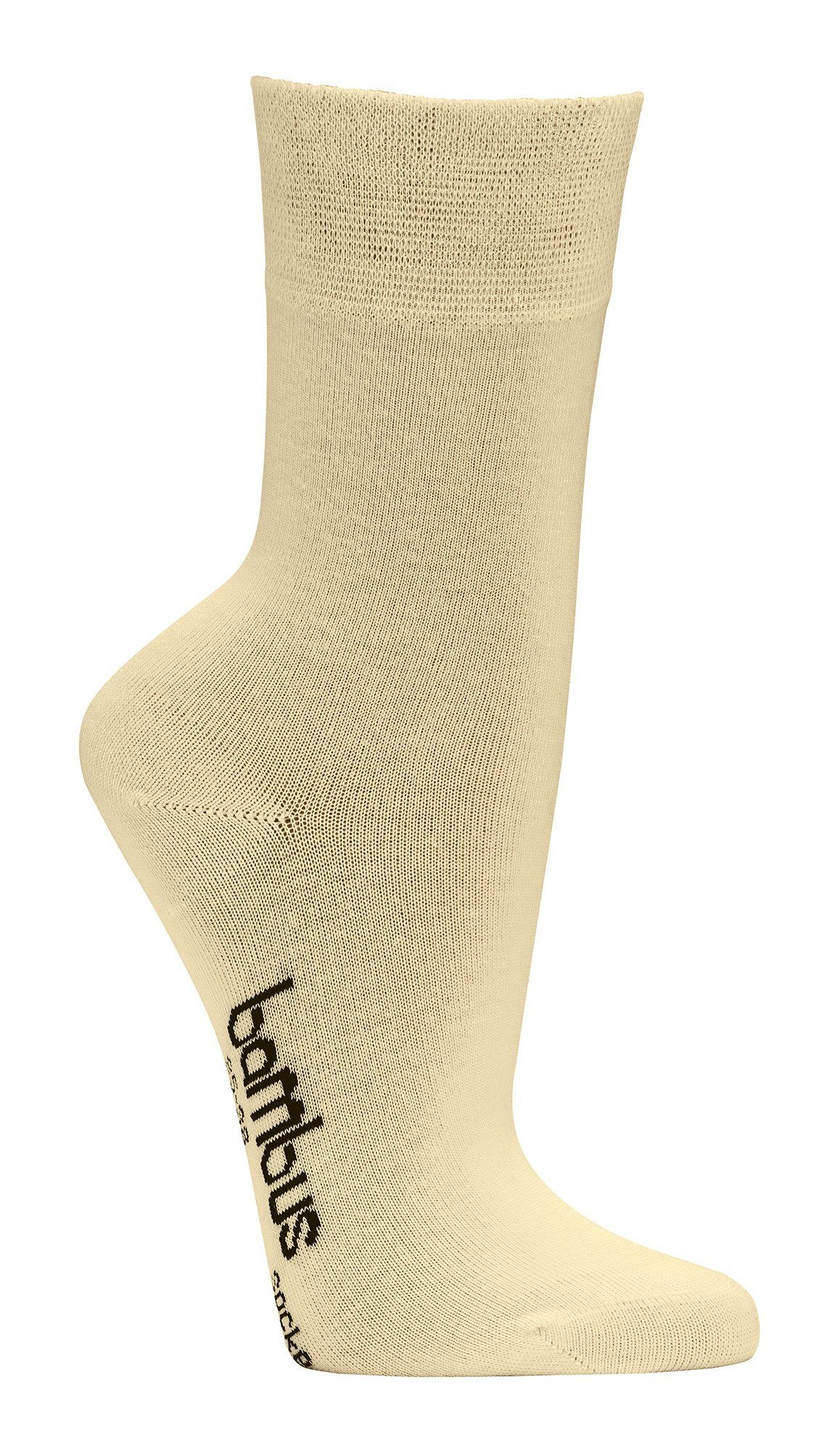 FussFreunde Komfortsocken 6 Paar Socken für mit ANTILOCH-GARANTIE Farben Pastell Bambus Damen