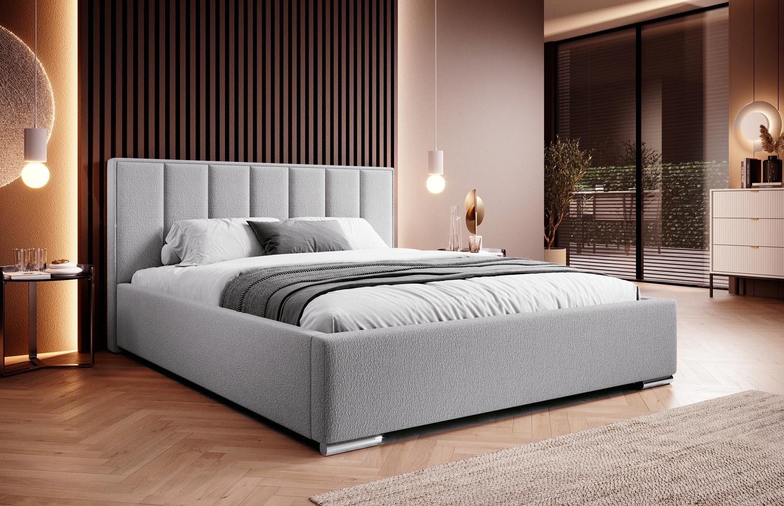 Compleo Polsterbett boucle, ohne Matratze, Doppelbett günstig online kaufen