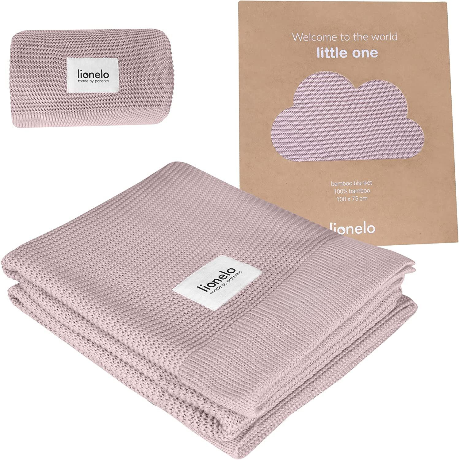 Krabbeldecke BAMBOO BLANKET, lionelo, 100% Bambus-Baumwolle - XXL Размер - antibakteriell, hypoallergen