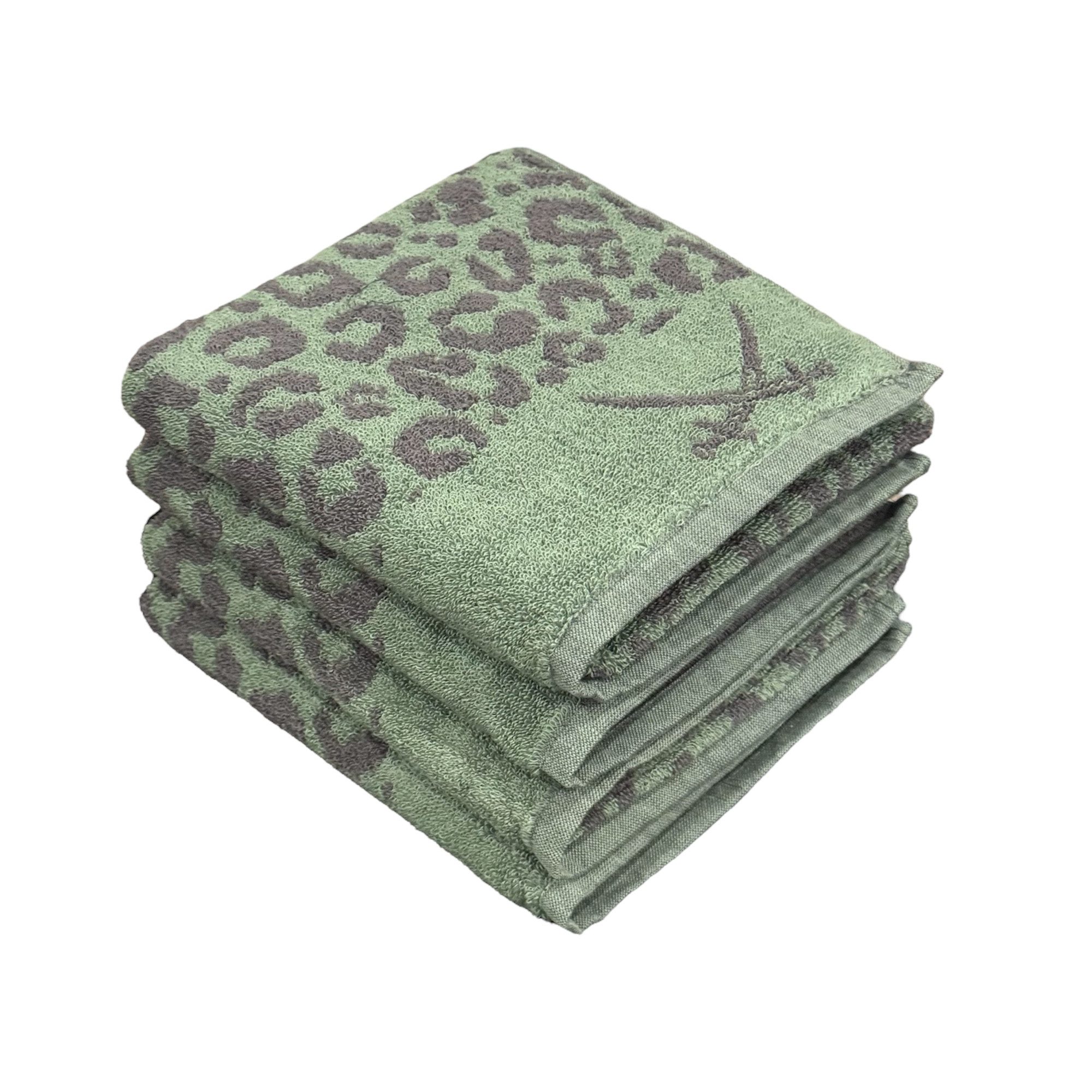 Sansibar Sylt Handtuch Set 4-teiliges Handtuch Set LEO, hochwertige Handtücher edles Design, Baumwolle (Spar-Set, 4-St), 100% Baumwolle, langlebig, saugstark, leicht gezwirnt