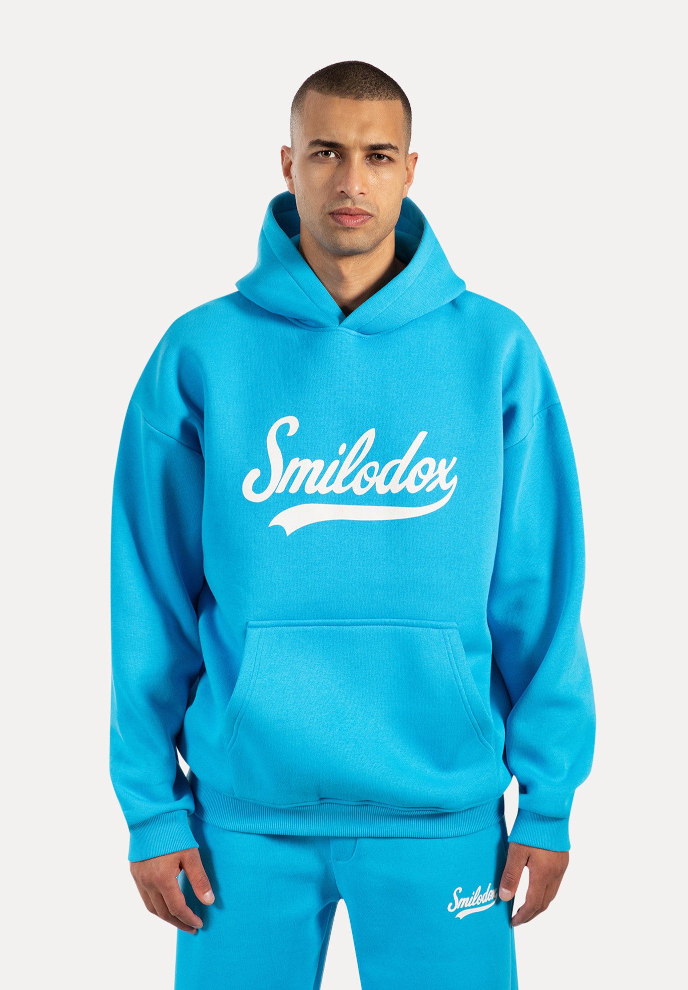 Smilodox Hoodie Lorik, Oversize Kapuzenpullover mit großem Frontprint auf d günstig online kaufen