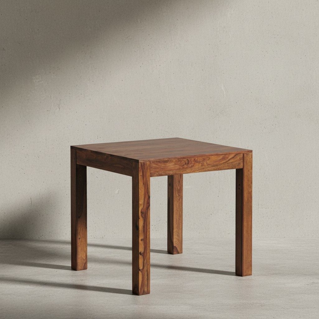 KADIMA DESIGN Esstisch Massivholz Tisch, Handgefertigt, Esszimmertisch - Hell/Dunkel Holz (Handgefertigt, Massivholz, Klarlackversiegelt, Natürliche Maserung), Klarlack-Versiegelung, Massive 8x8 cm Tischbeine, Naturmaserung