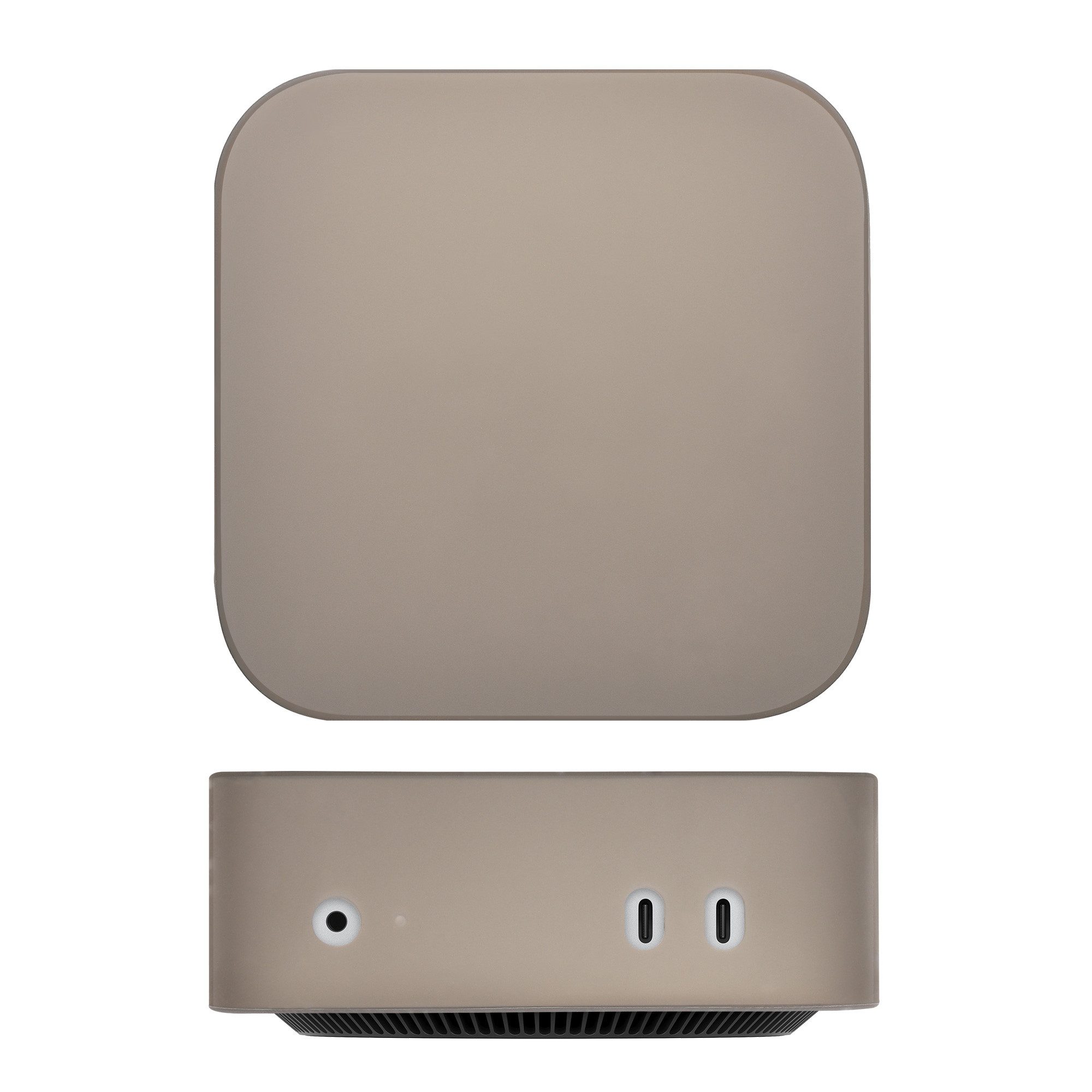kwmobile Festplattenhülle Hülle für Apple Mac Mini M4 Pro / Mac Mini M4 Case, Tasche aus Silikon Cover - Schutzhülle in Grau