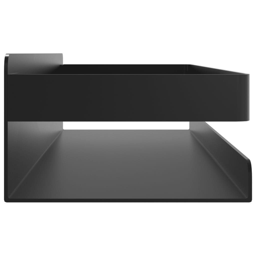 vidaXL Regal Duschablage Mattschwarz 30x10x6 cm Gebürsteter Edelstahl 304, 1-tlg. – Bild 5 von 5