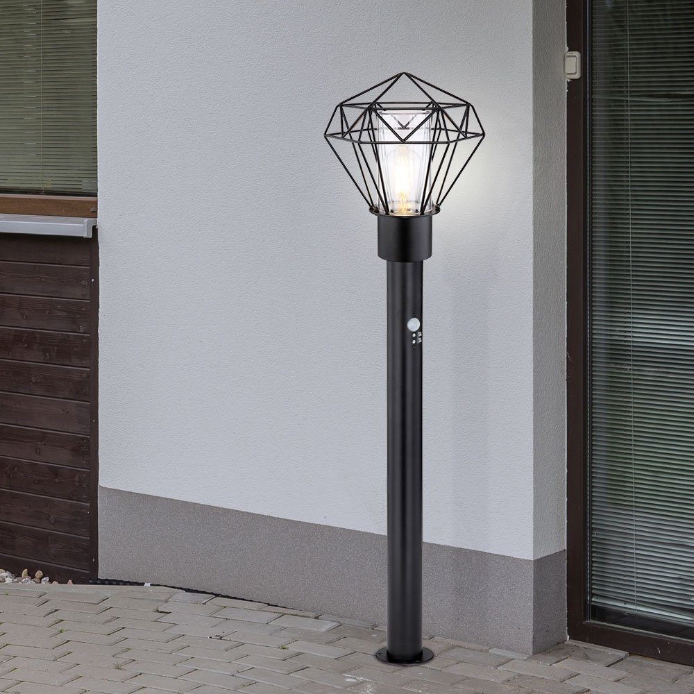 etc-shop inklusive, Säulenlampe Sockelleuchten, nicht Standleuchte Leuchtmittel mit Außenbeleuchtung Außen