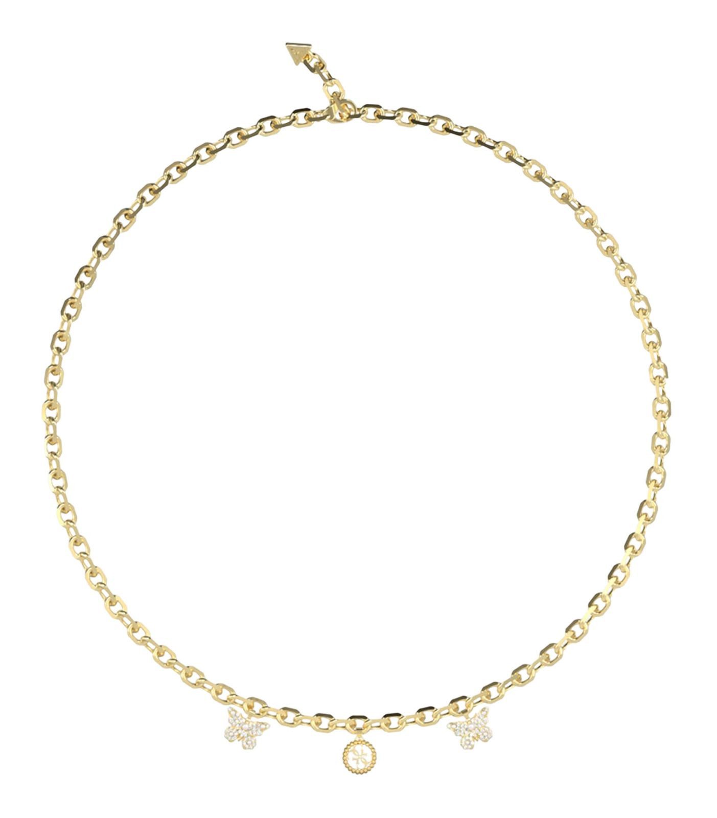 Guess Gliederkette 16-18" Borboleta & 4G Charm