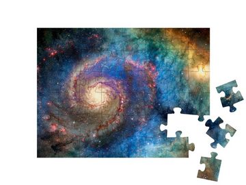 puzzleYOU Puzzle Spiralgalaxie, viele Lichtjahre entfernt, 48 Puzzleteile, puzzleYOU-Kollektionen Weltraum, Universum