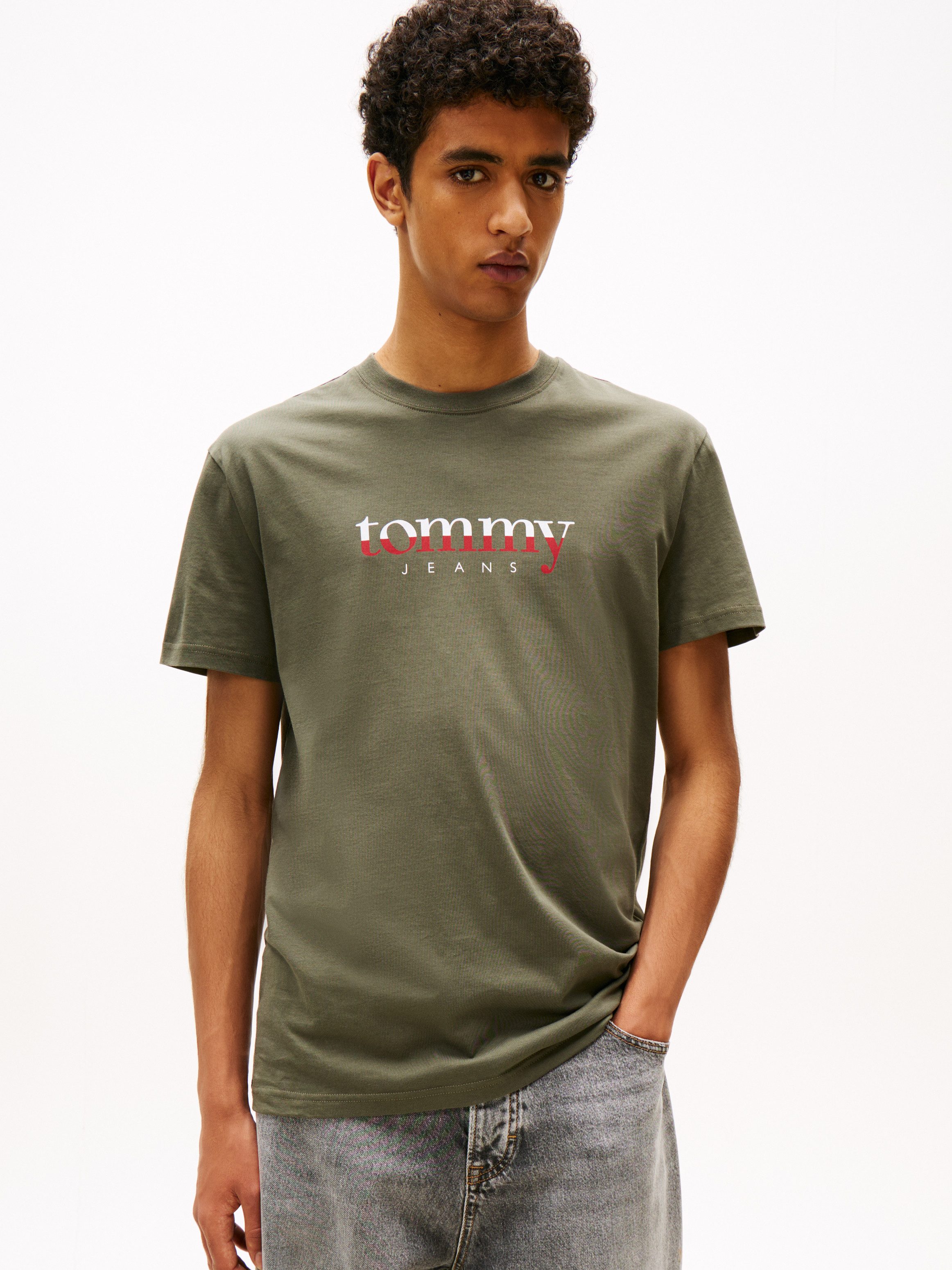 Tommy Jeans T-Shirt aus Jersey mit Logo günstig online kaufen