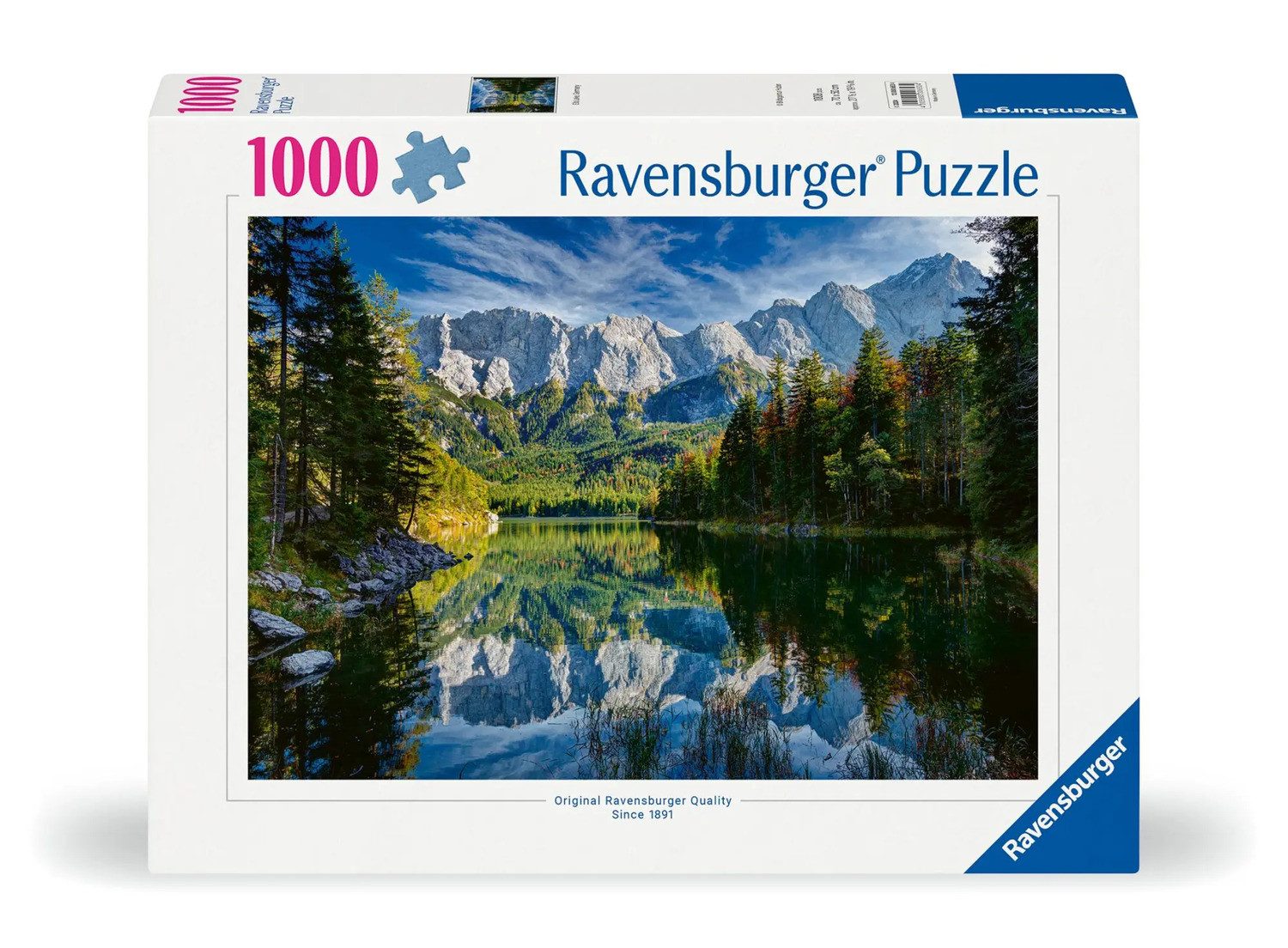 Ravensburger Puzzle Erwachsenenpuzzle 1000 Teile - Eibsee mit Wettersteinge günstig online kaufen