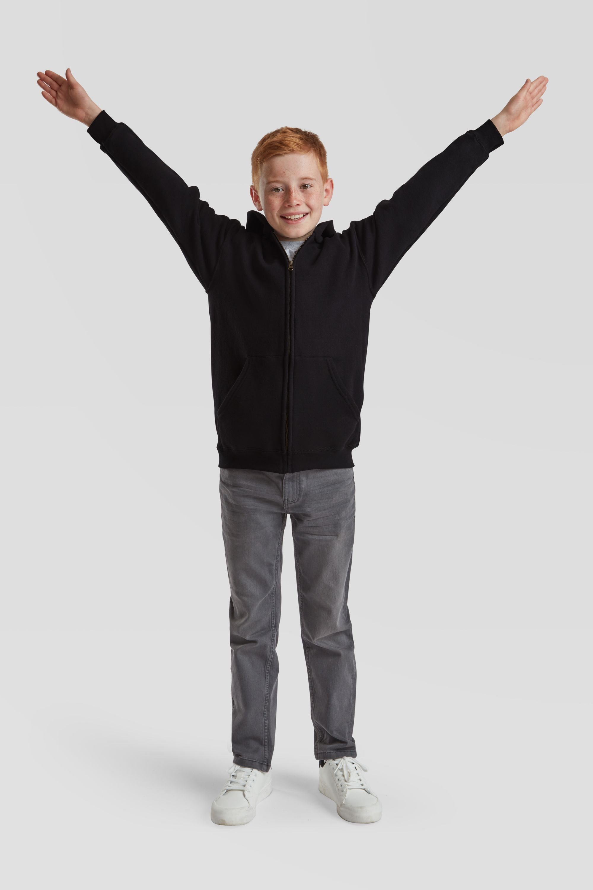 Fruit of the Loom Sweatjacke Classic Hooded Sweat Jacket Kids – Bild 2 von 5