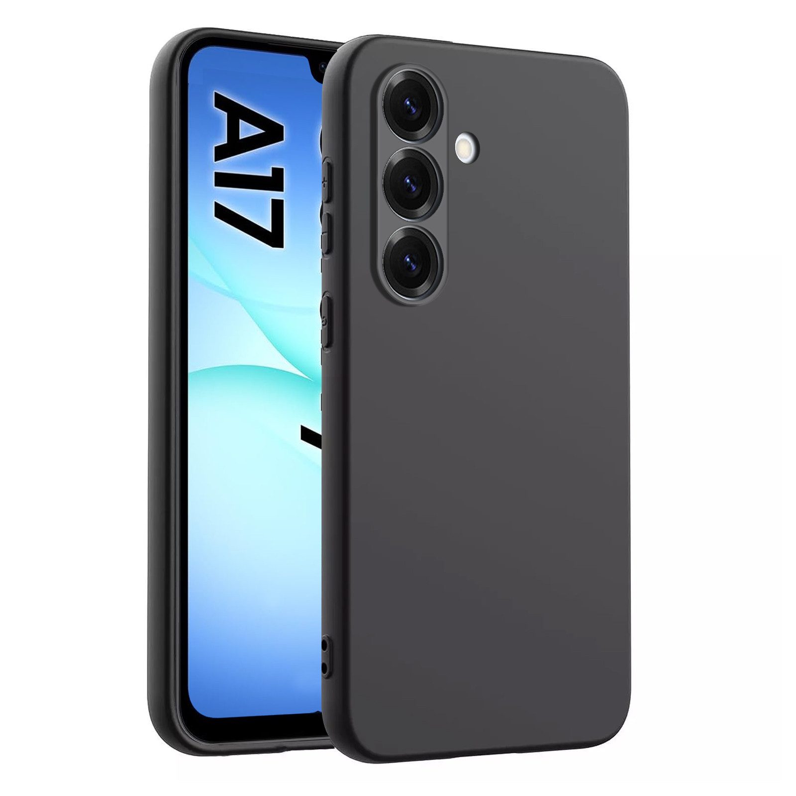 betterfon Handyhülle für Samsung Galaxy A17 Silikon Handyhülle Back Cover, Silikon Case mit griffiger Oberfläche erhöhter Rand und Kameraschutz