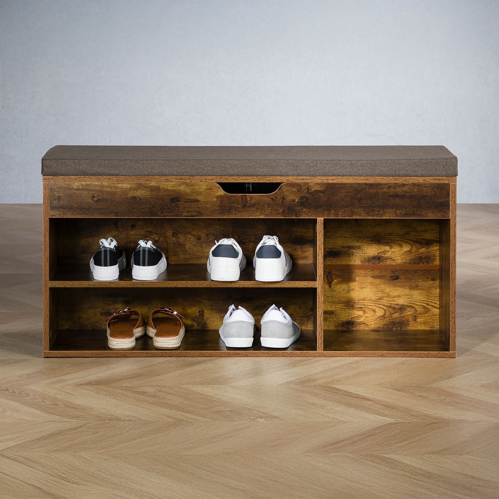 IDIMEX Schuhbank BAIA, Schuhregal Flurbank mit Stauraum, aufklappbare Sitzf günstig online kaufen