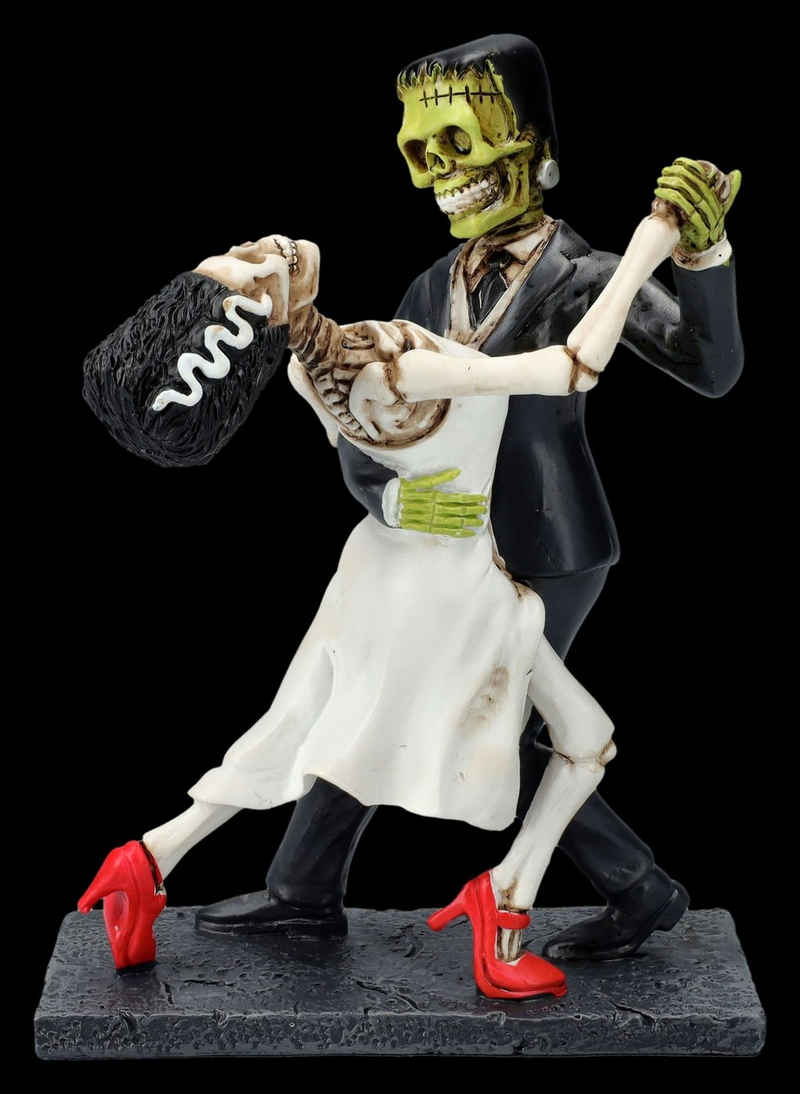 Figuren Shop GmbH Dekofigur Skelett Figur - Frankensteins Monster & Braut tanzend - Gothic Deko
