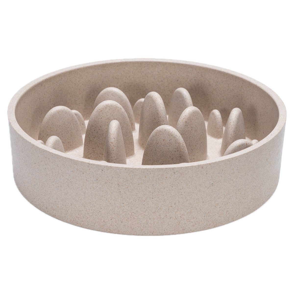 Designed By Lotte Antischlingnapf Antischling-Napf Pom beige aus Bambus für Hunde von Designed By Lotte