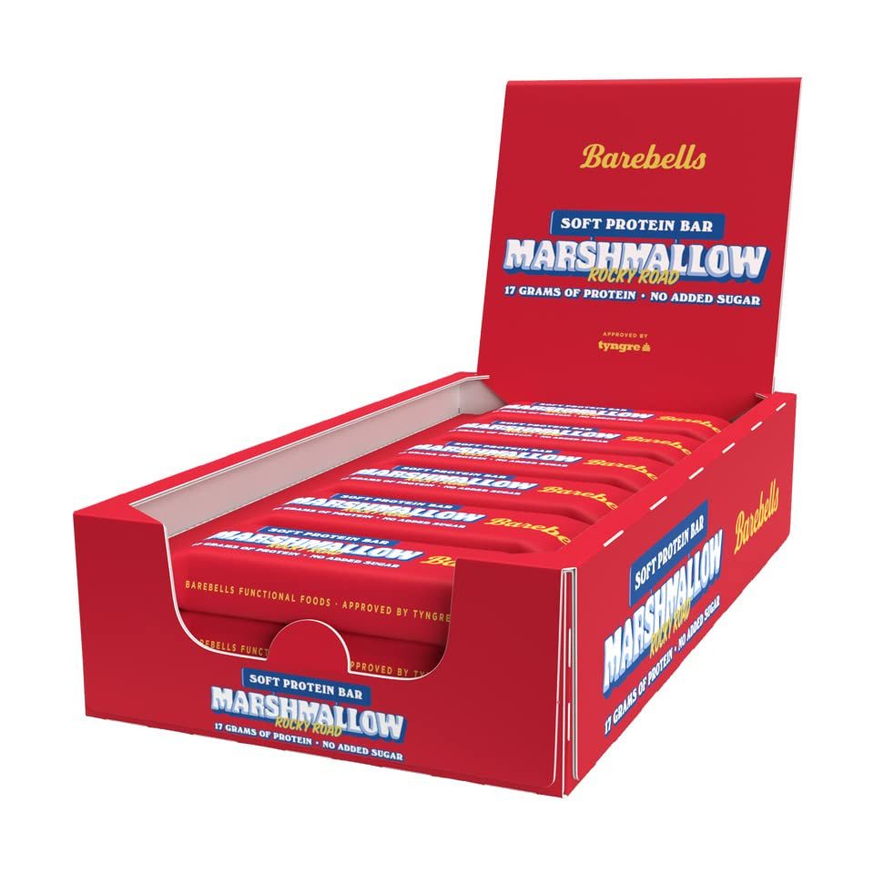 Barebells Barebells Protein Riegel(12 x 55g), Softbar Marshmallow Riegel, 12 er Packung à 12,00 St., 660 g, Hoher Proteingehalt, Wenig Zucker