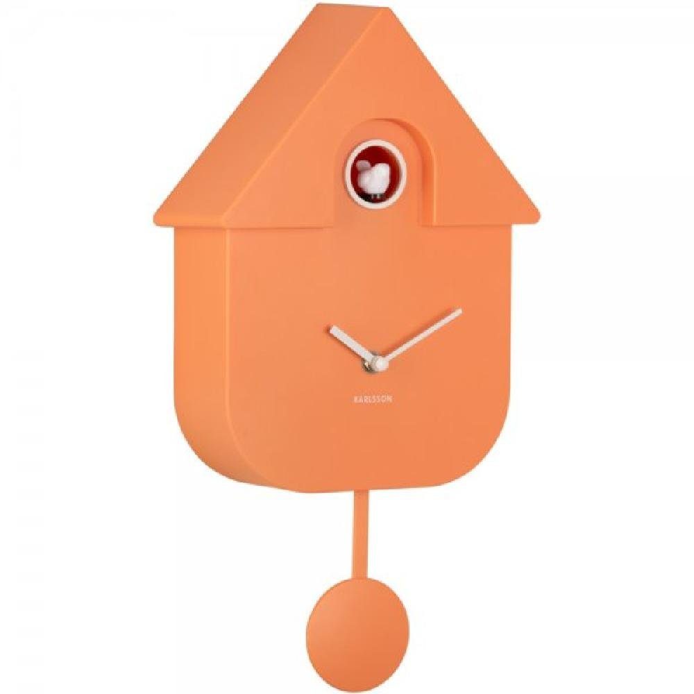 Karlsson Uhr Wanduhr Modern Cuckoo Soft Orange günstig online kaufen