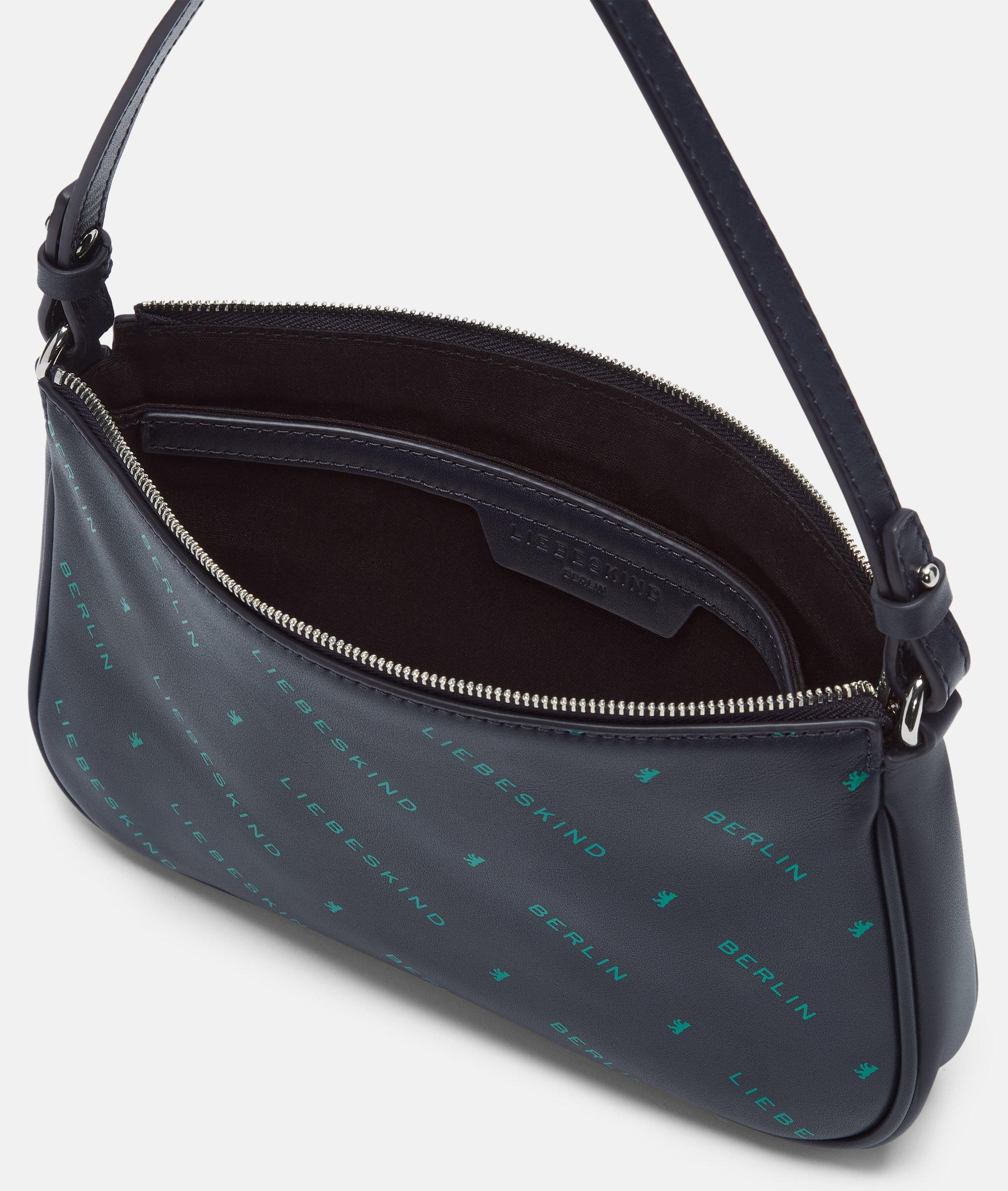Liebeskind Berlin Umhängetasche Monogram Crossbody S, Umhängetasche aus Nappaleder mit Liebeskind Berlin Schriftzug