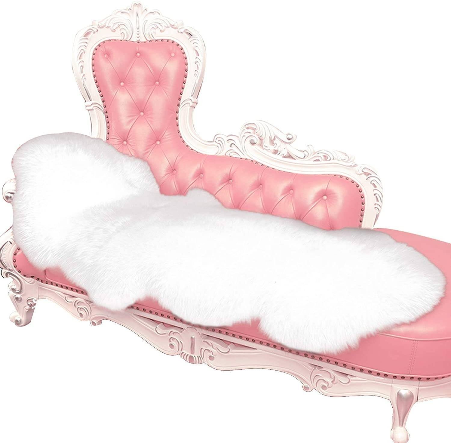 Woltu Teppich, Faux Lammfell Schaffell, Sofa günstig online kaufen