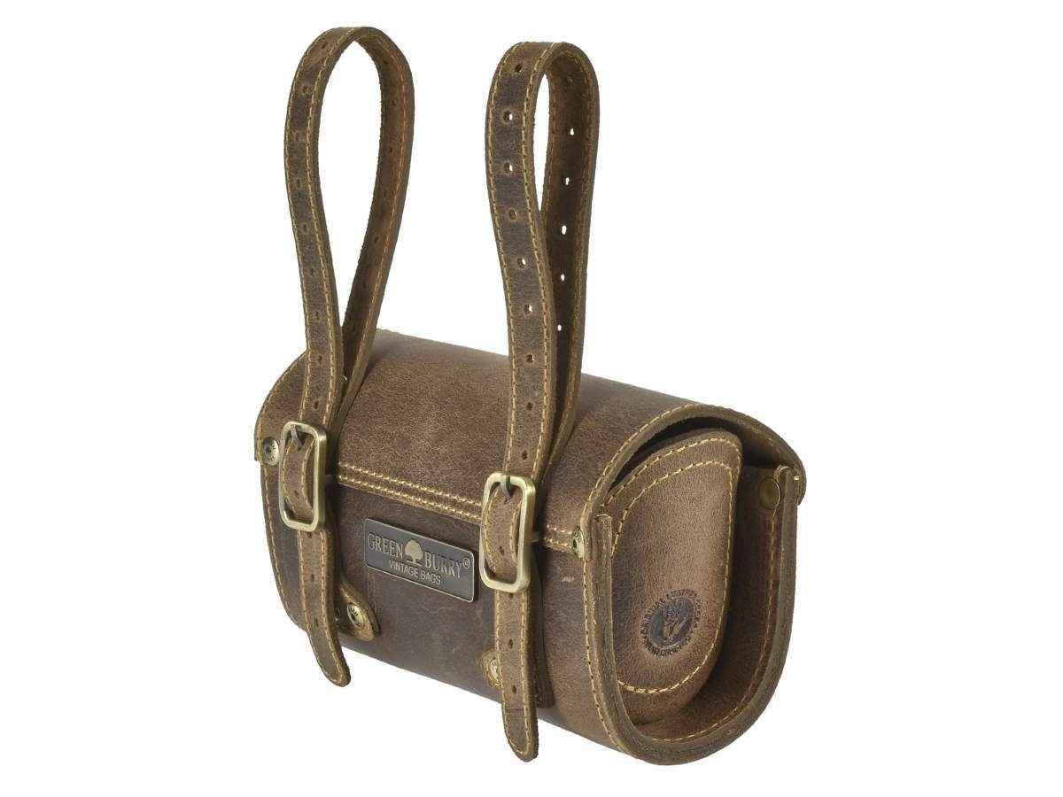 Greenburry Fahrradtasche Vintage, Radtasche, Ledertasche, Lenkertasche