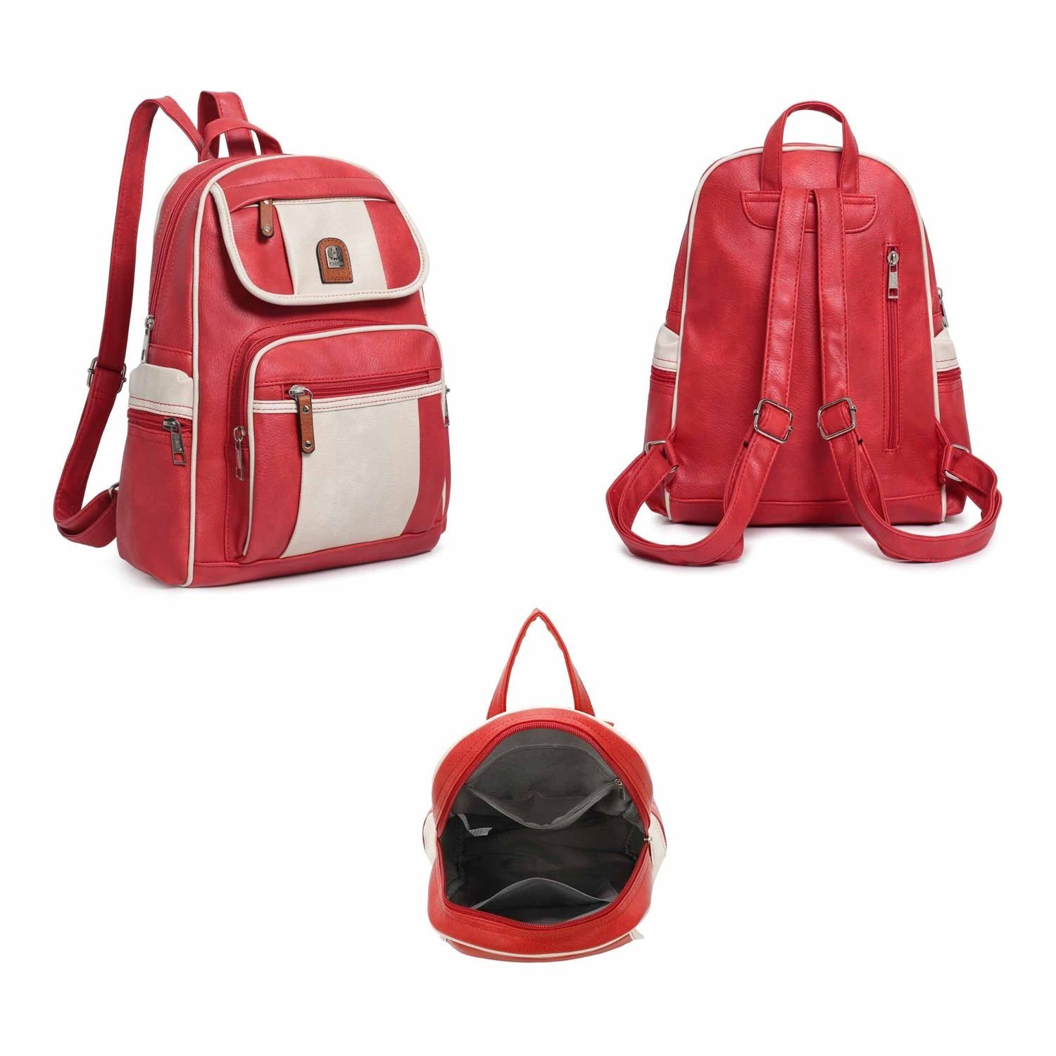 ITALYSHOP24 Rucksack Damen CityRucksack Tagesrucksack Schultertasche Freize günstig online kaufen