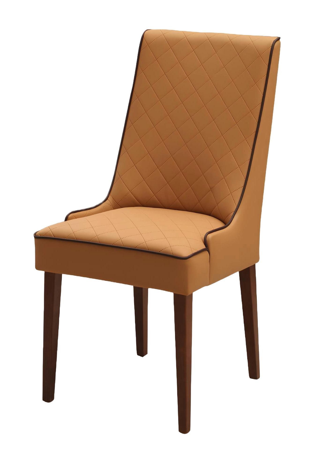 Xlmoebel Polsterstuhl 6er-Set Designer Lehnstühle aus Leder für Gastronomie und Esszimmer, Hergestellt in Europa