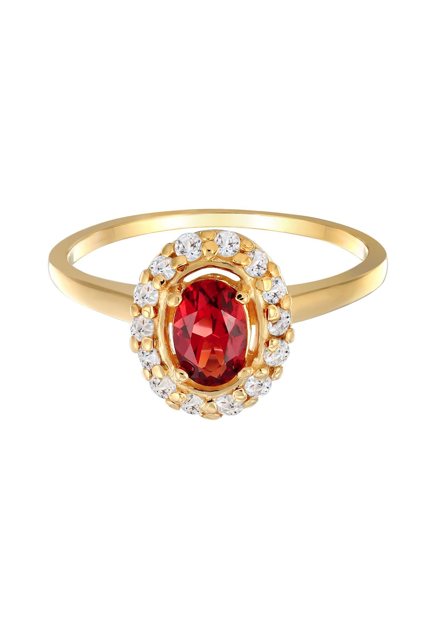 Elli Premium Fingerring Granat Topas Klassik günstig online kaufen