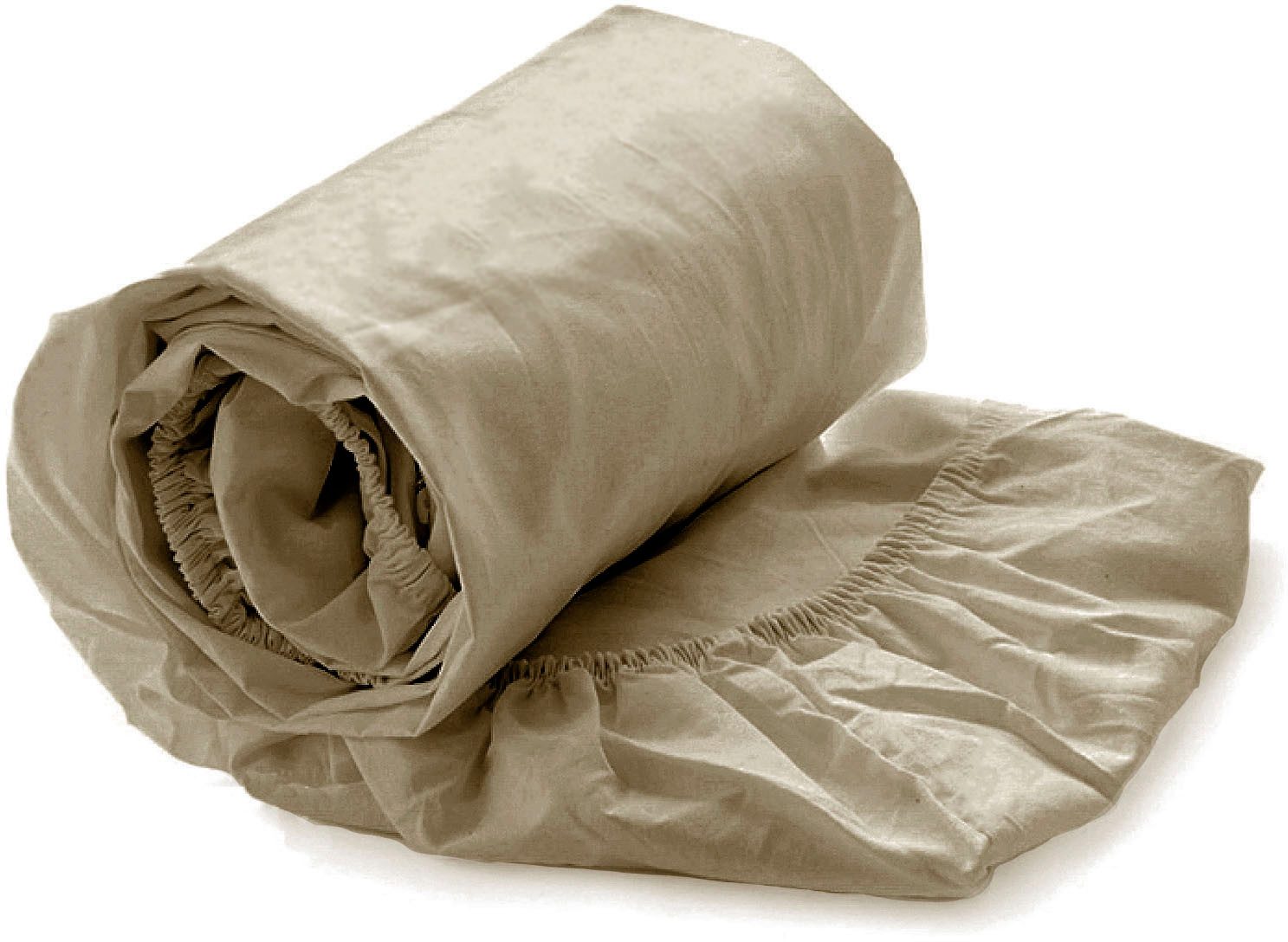 Heckett and Lane Spannbettlaken Yellow Spannbetttuch Percale, Perkal, Gummizug: rundum, (1 Stück), Spannbetttuch aus 100% Baumwolle, Hochwertige Perkal, Gummizug rundum