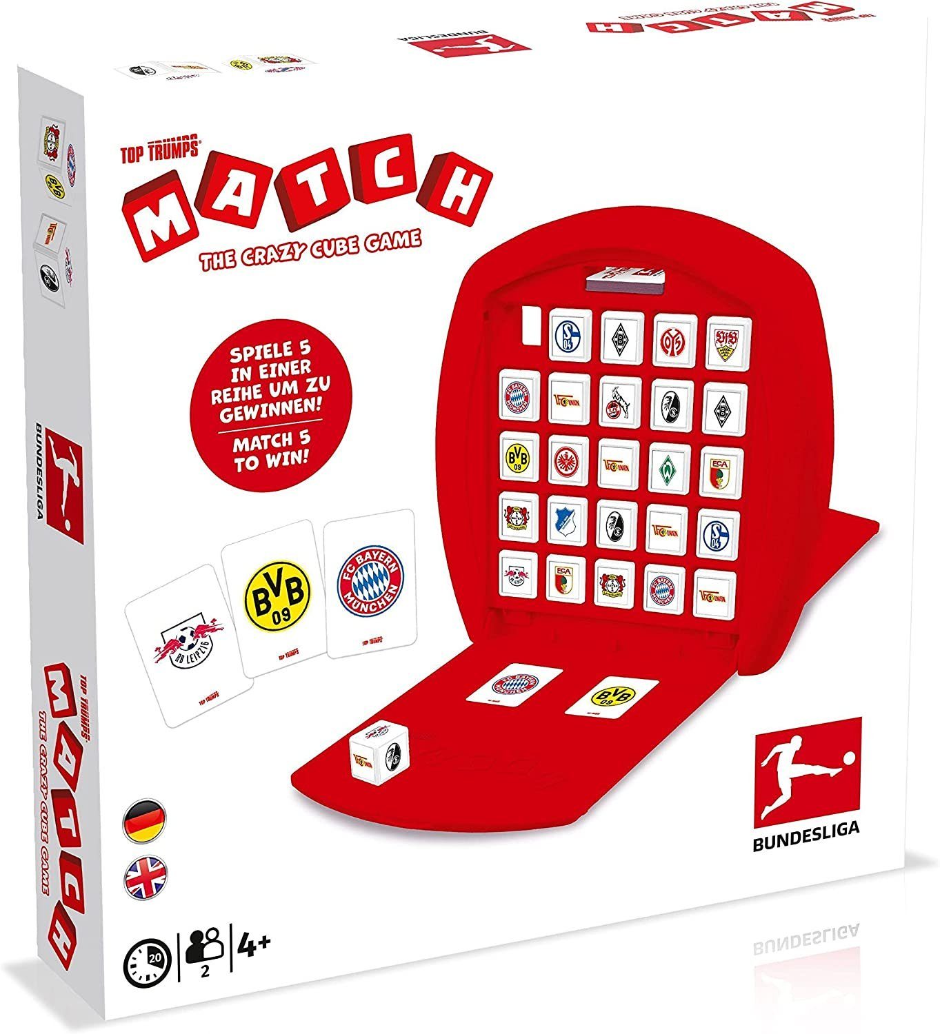 Winning Moves Spiel Top Trumps Match - Bundesliga (Vereine), Brettspiel