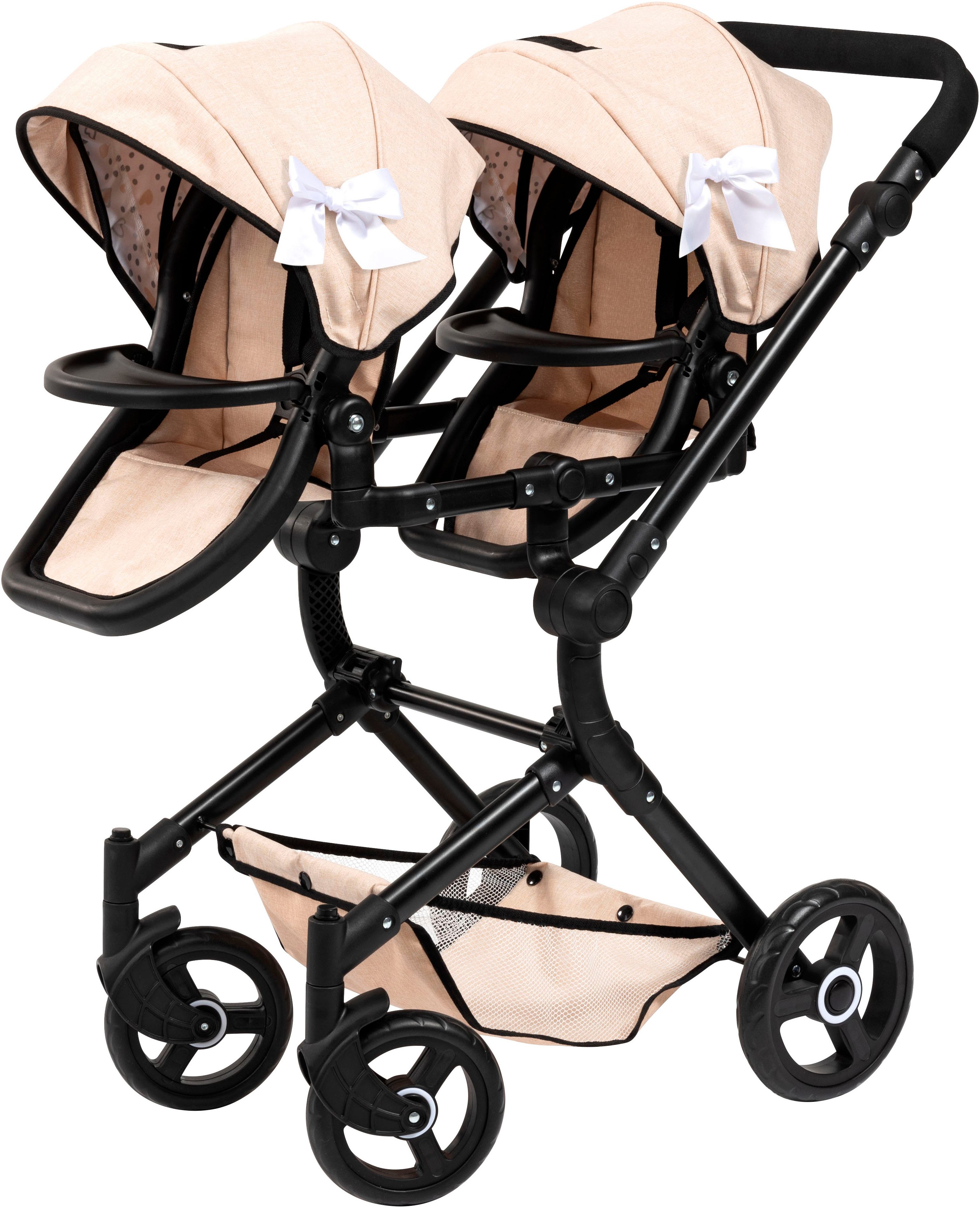 Bayer Puppen-Zwillingsbuggy Twin Neo, mit Wickeltasche