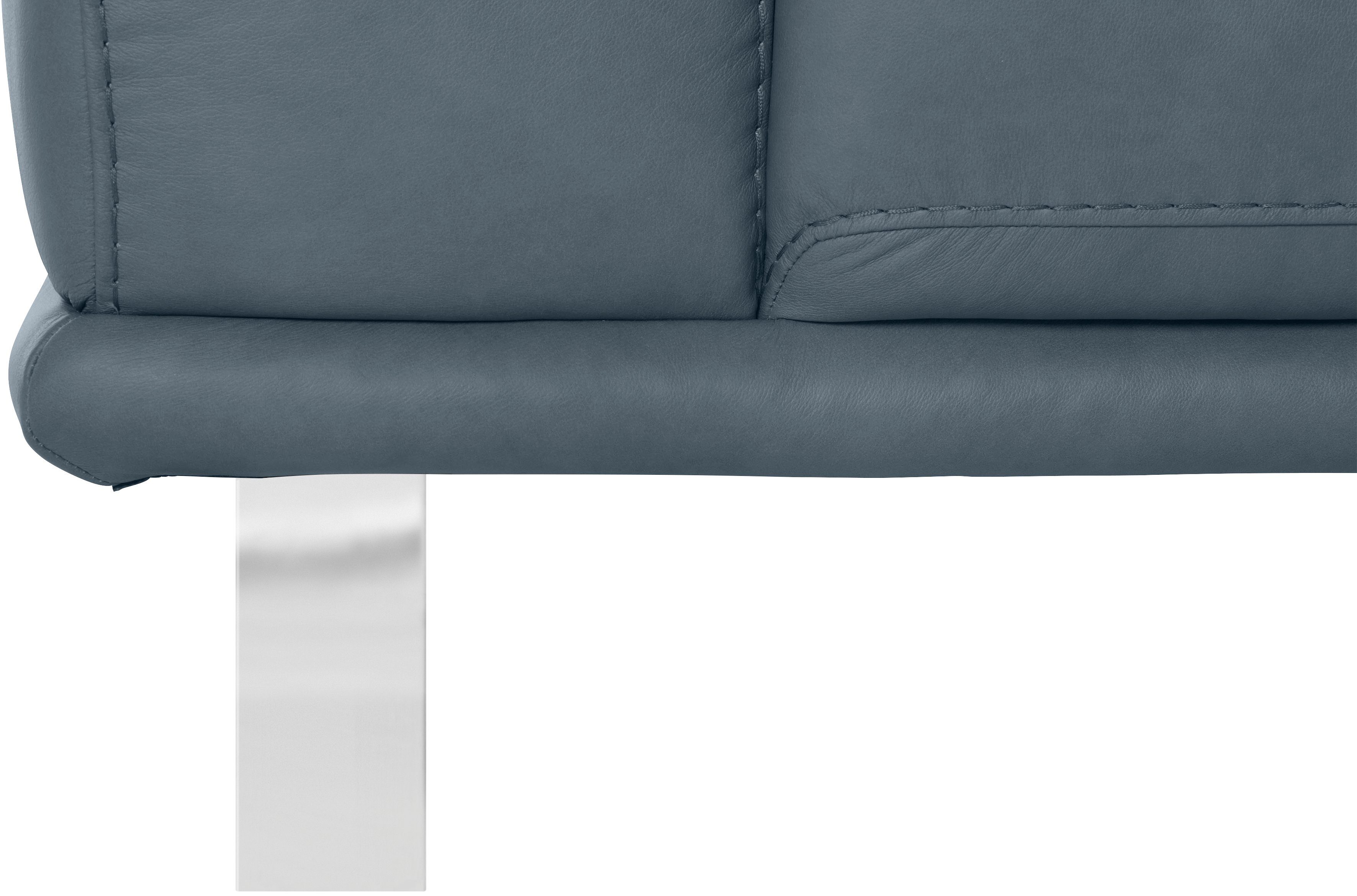 montanaa, glänzend, cm 2,5-Sitzer W.SCHILLIG 232 mit Breite Chrom Metallkufen in