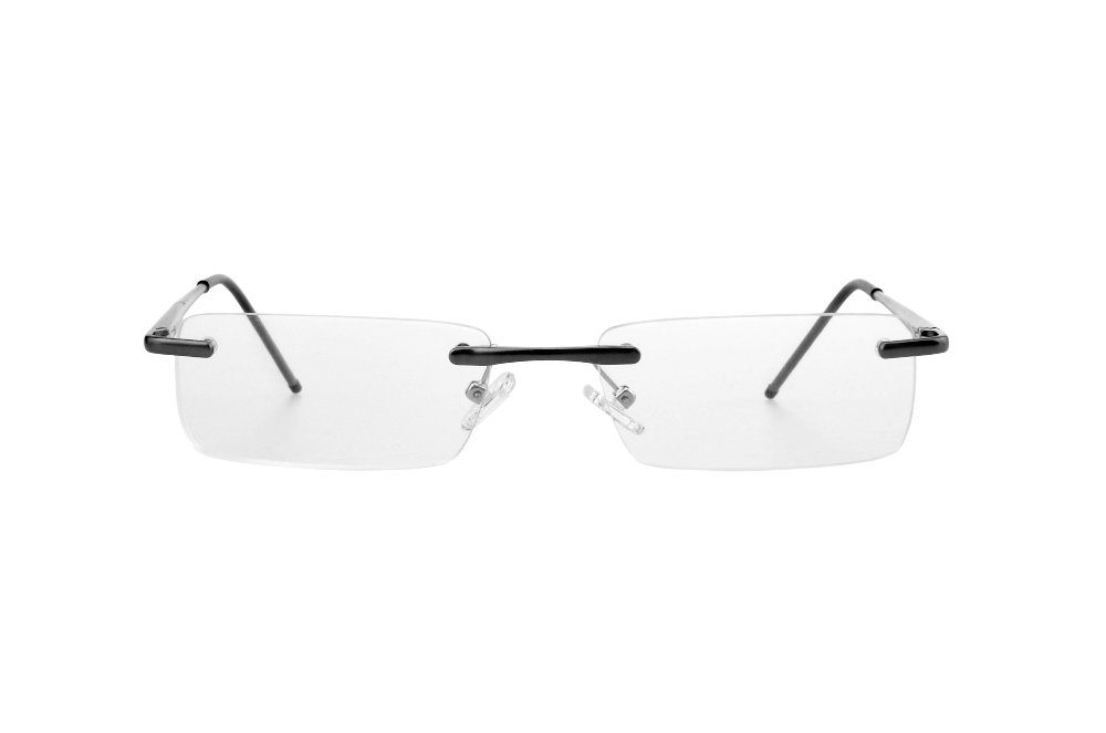 Edison & King Lesebrille Clarity, leichte randlose Brille – entspiegelt – dünne Bügel