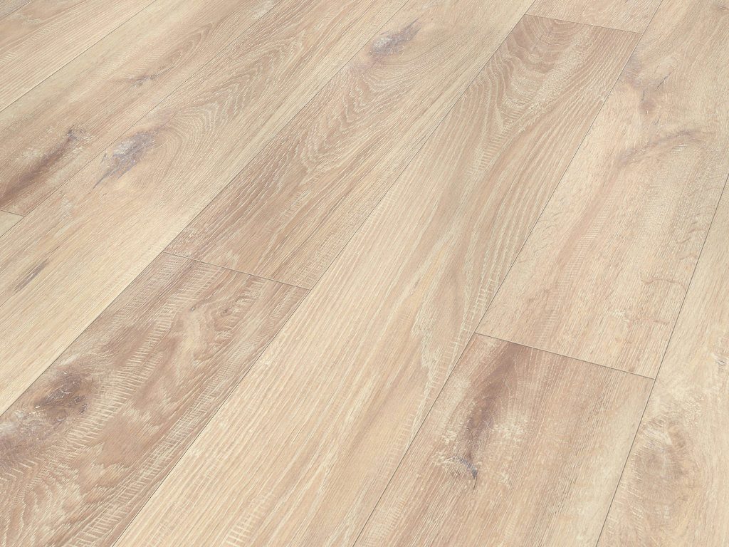 BASICfloor Laminat Laminat Eiche gekalkt beige Landhausdiele