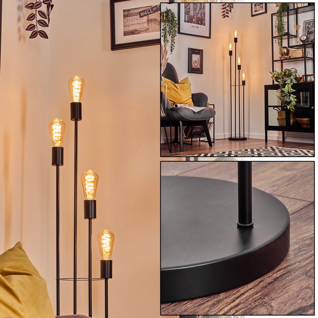 hofstein Stehlampe Stehlampe aus Metall in günstig online kaufen