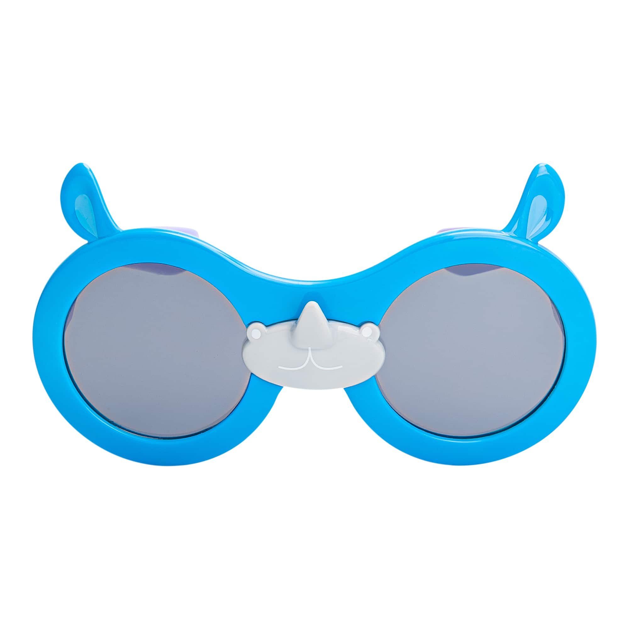polarisierten Linsen Sonnenbrille Kinder (1-St) Motiv Nilpferd Eyewear Sonnenbrille Blau Mädchen mit BEZLIT