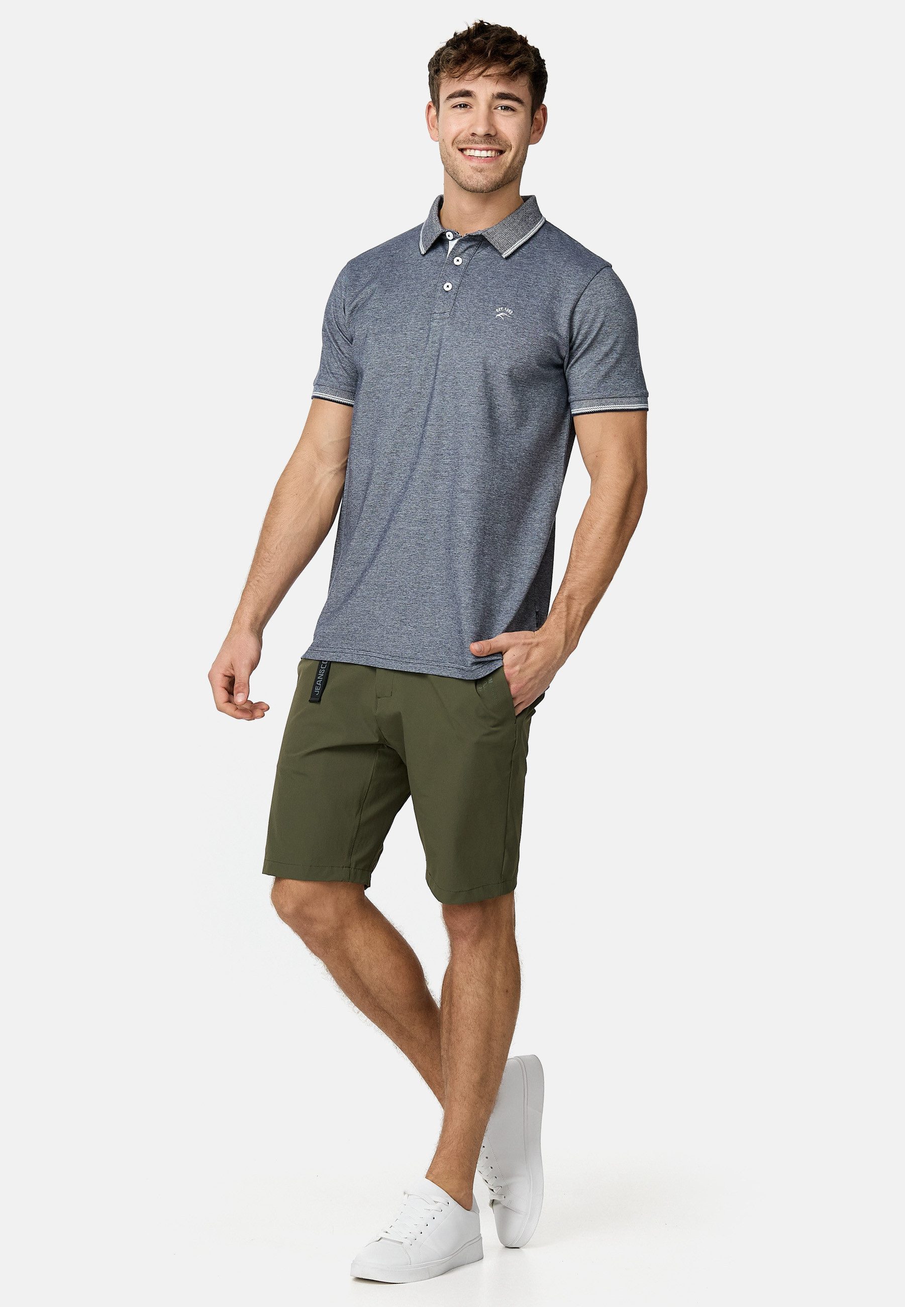 Indicode Poloshirt Herren INSan Jose Polo Shirt Herrenshirt 100% Baumwolle